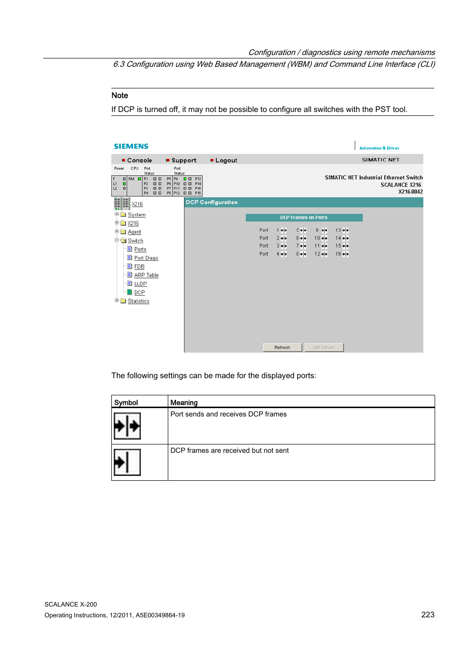 Siemens Industrial Ethernet Switches SCALANCE X-200 User Manual | Page 223 / 296