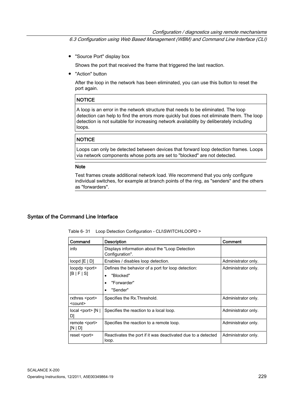 Siemens Industrial Ethernet Switches SCALANCE X-200 User Manual | Page 229 / 296