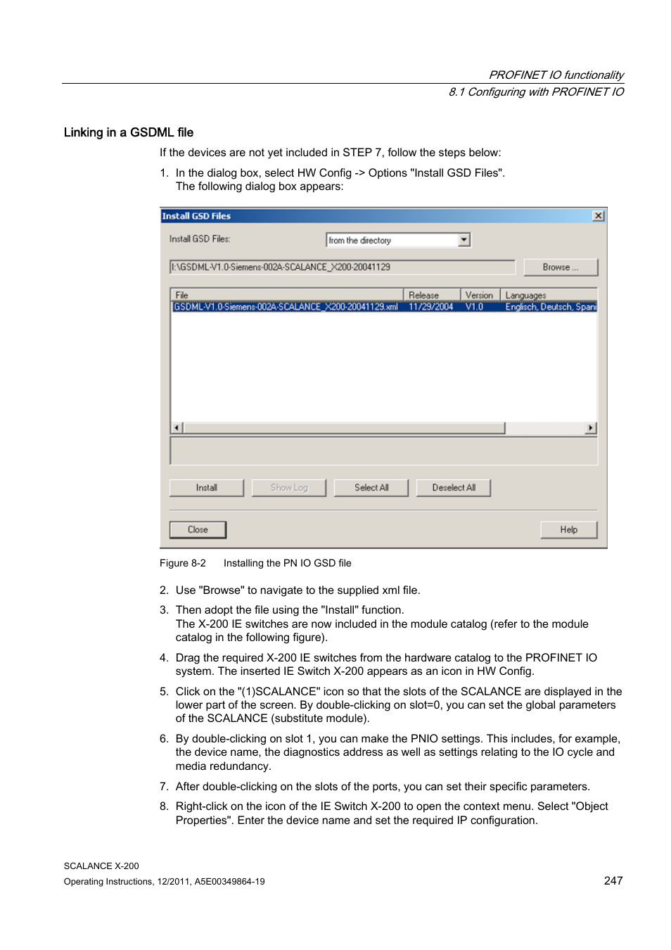 Siemens Industrial Ethernet Switches SCALANCE X-200 User Manual | Page 247 / 296