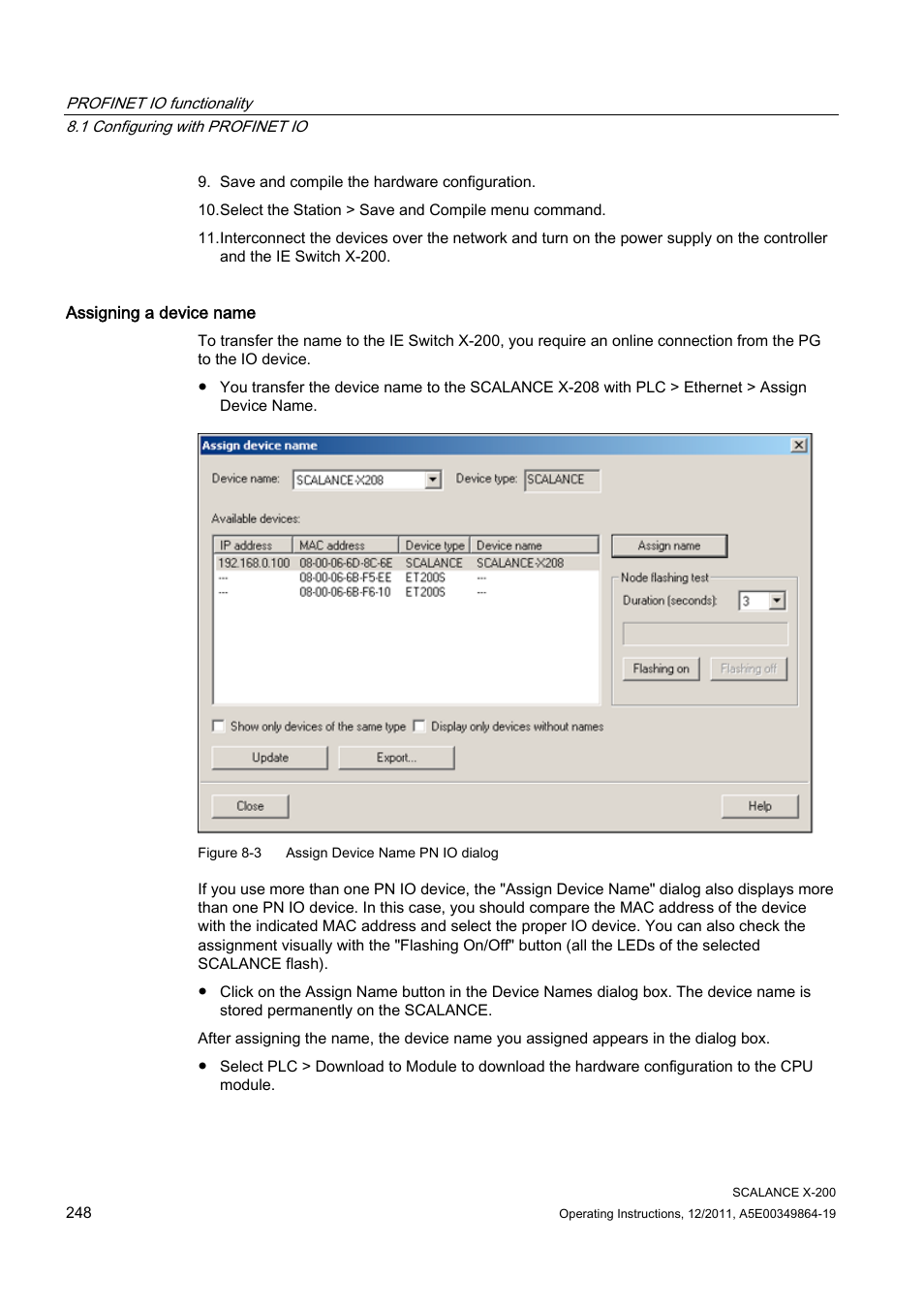 Siemens Industrial Ethernet Switches SCALANCE X-200 User Manual | Page 248 / 296