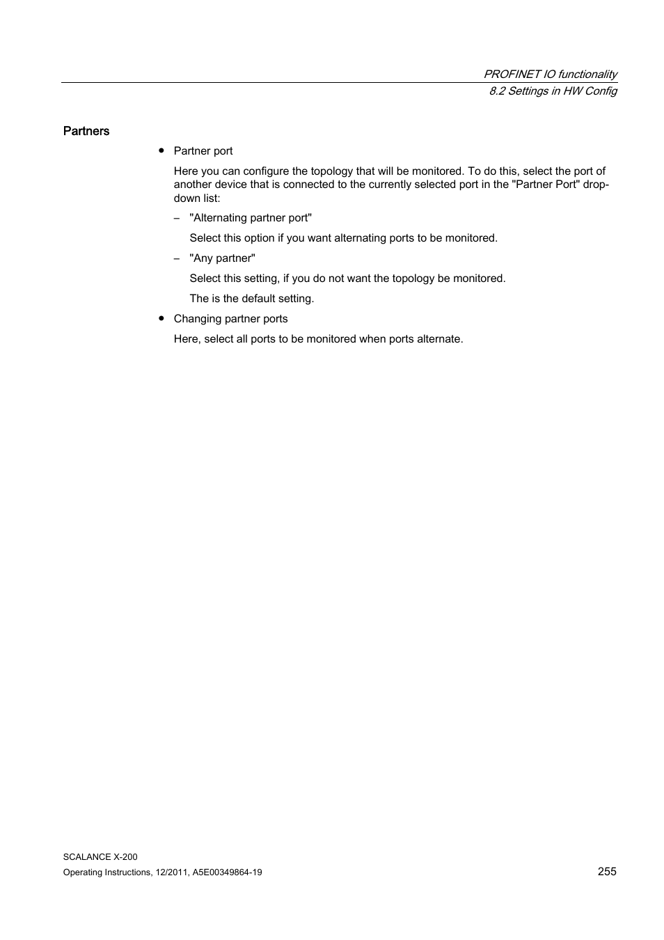 Siemens Industrial Ethernet Switches SCALANCE X-200 User Manual | Page 255 / 296