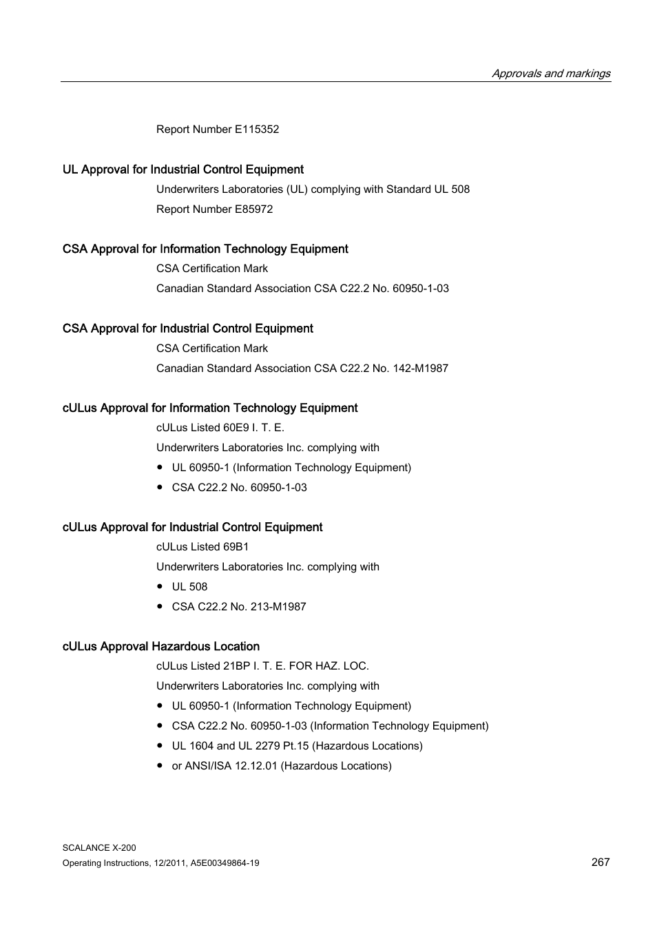 Siemens Industrial Ethernet Switches SCALANCE X-200 User Manual | Page 267 / 296