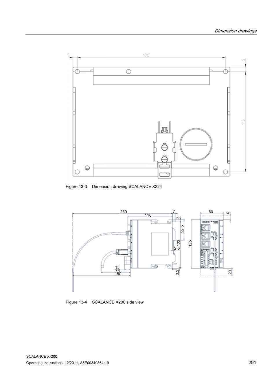 Siemens Industrial Ethernet Switches SCALANCE X-200 User Manual | Page 291 / 296