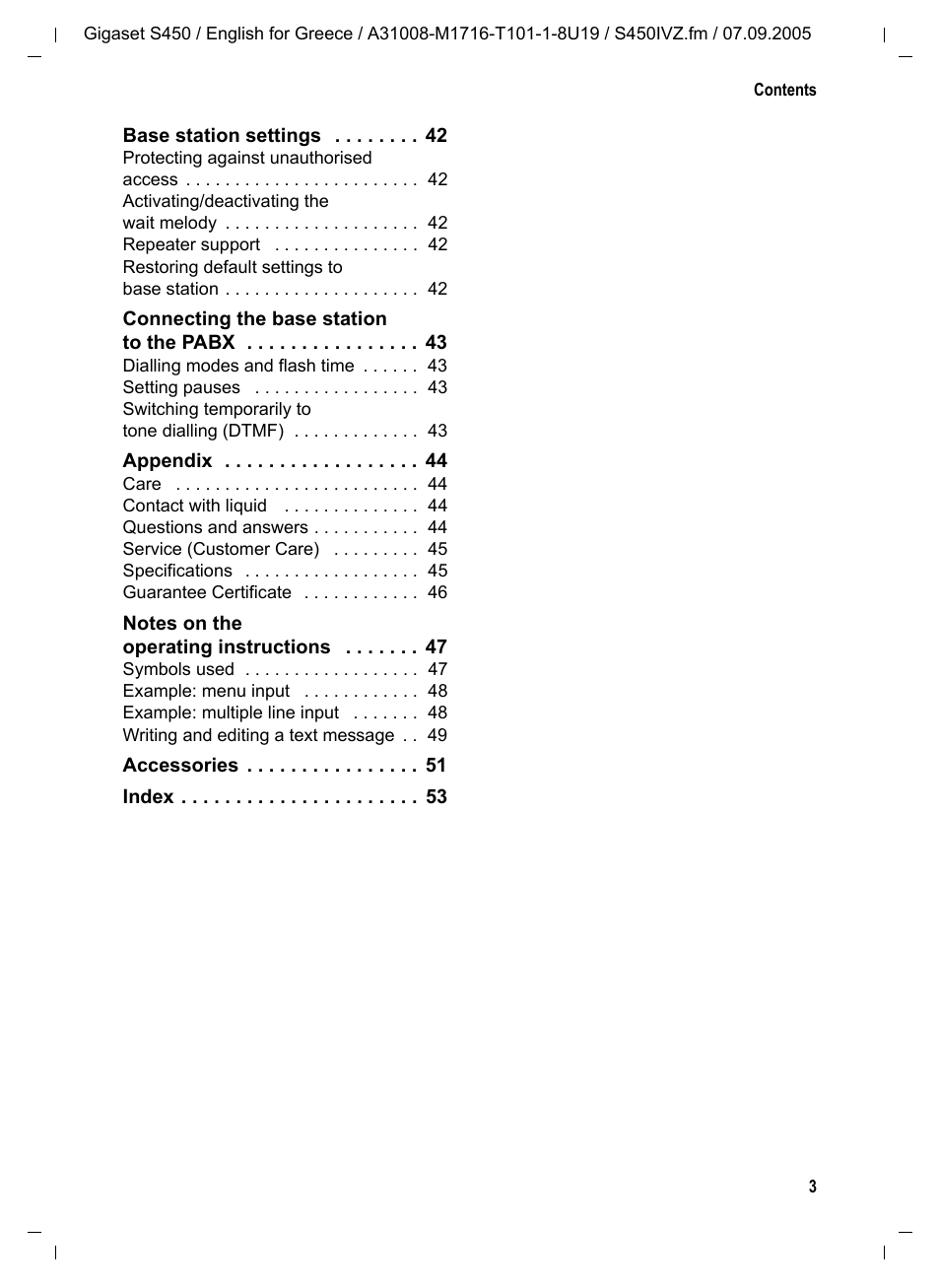 Siemens Gigaset S450 User Manual | Page 4 / 58