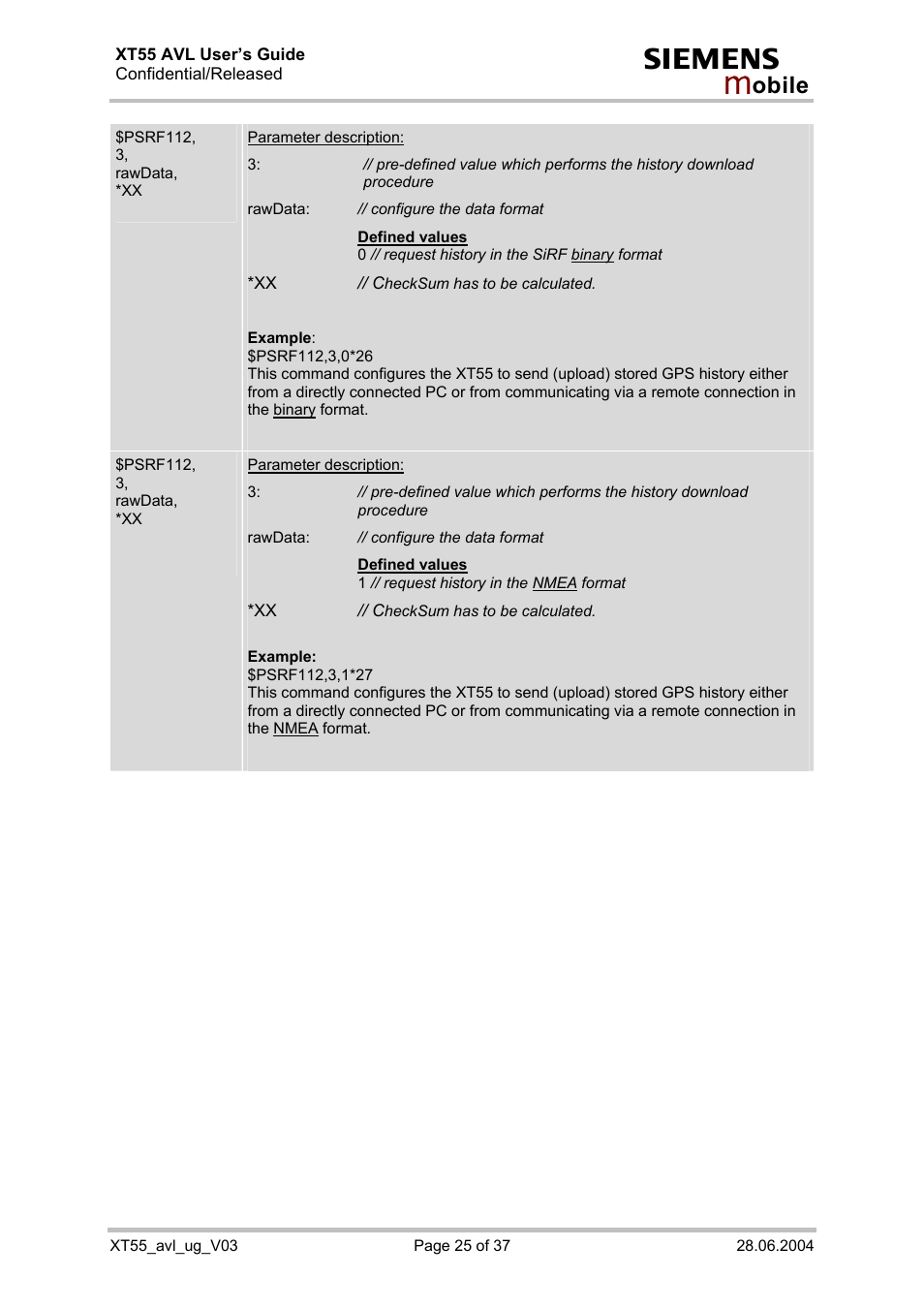 Siemens XT55 AVL User Manual | Page 25 / 37