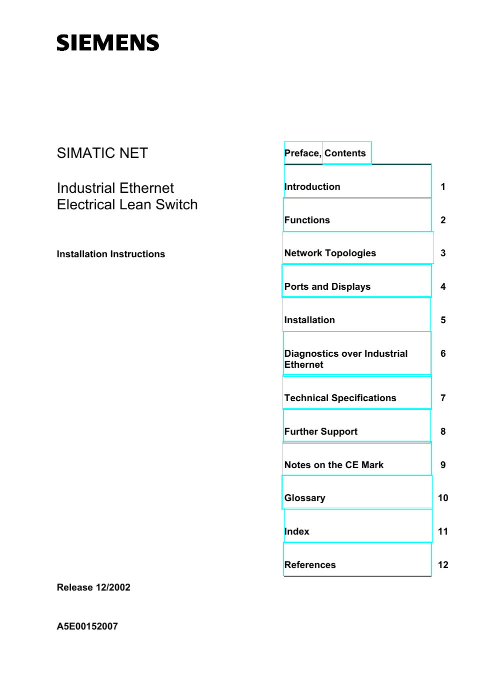 Siemens Electrical Lean Switch User Manual | 97 pages