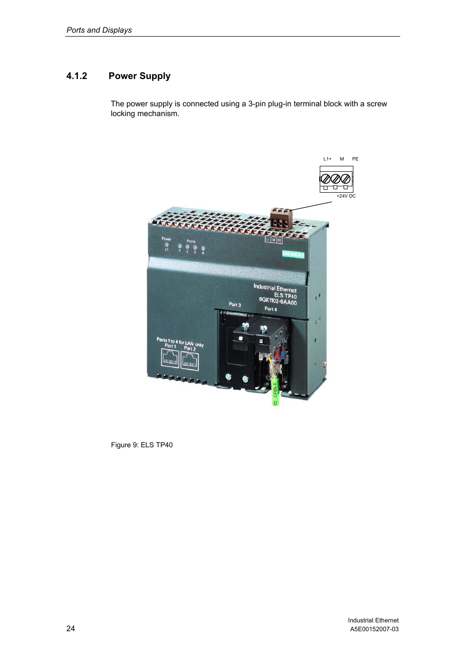 2 power supply | Siemens Electrical Lean Switch User Manual | Page 24 / 97