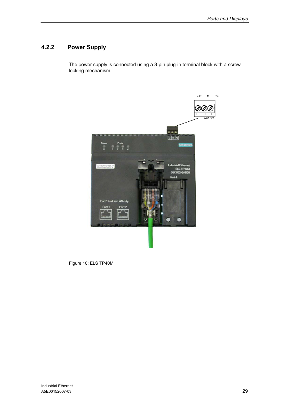 2 power supply | Siemens Electrical Lean Switch User Manual | Page 29 / 97