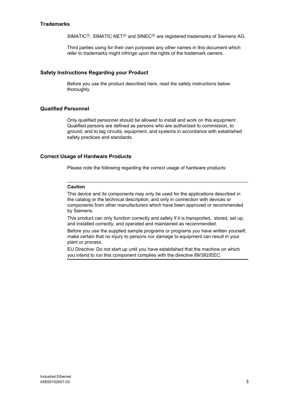 Siemens Electrical Lean Switch User Manual | Page 3 / 97