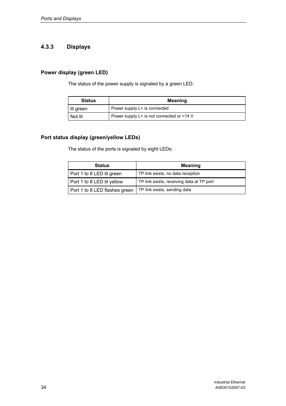 3 displays | Siemens Electrical Lean Switch User Manual | Page 34 / 97