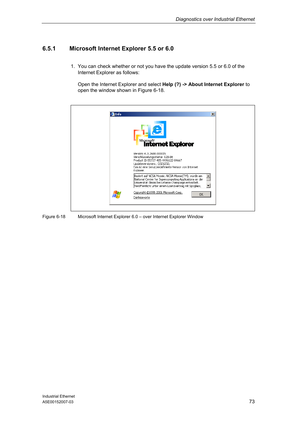 1 microsoft internet explorer 5.5 or 6.0 | Siemens Electrical Lean Switch User Manual | Page 73 / 97