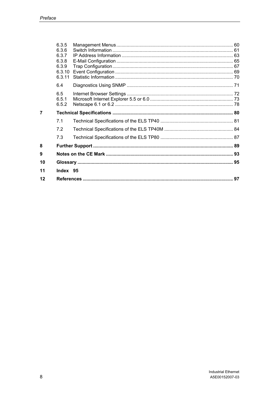Siemens Electrical Lean Switch User Manual | Page 8 / 97