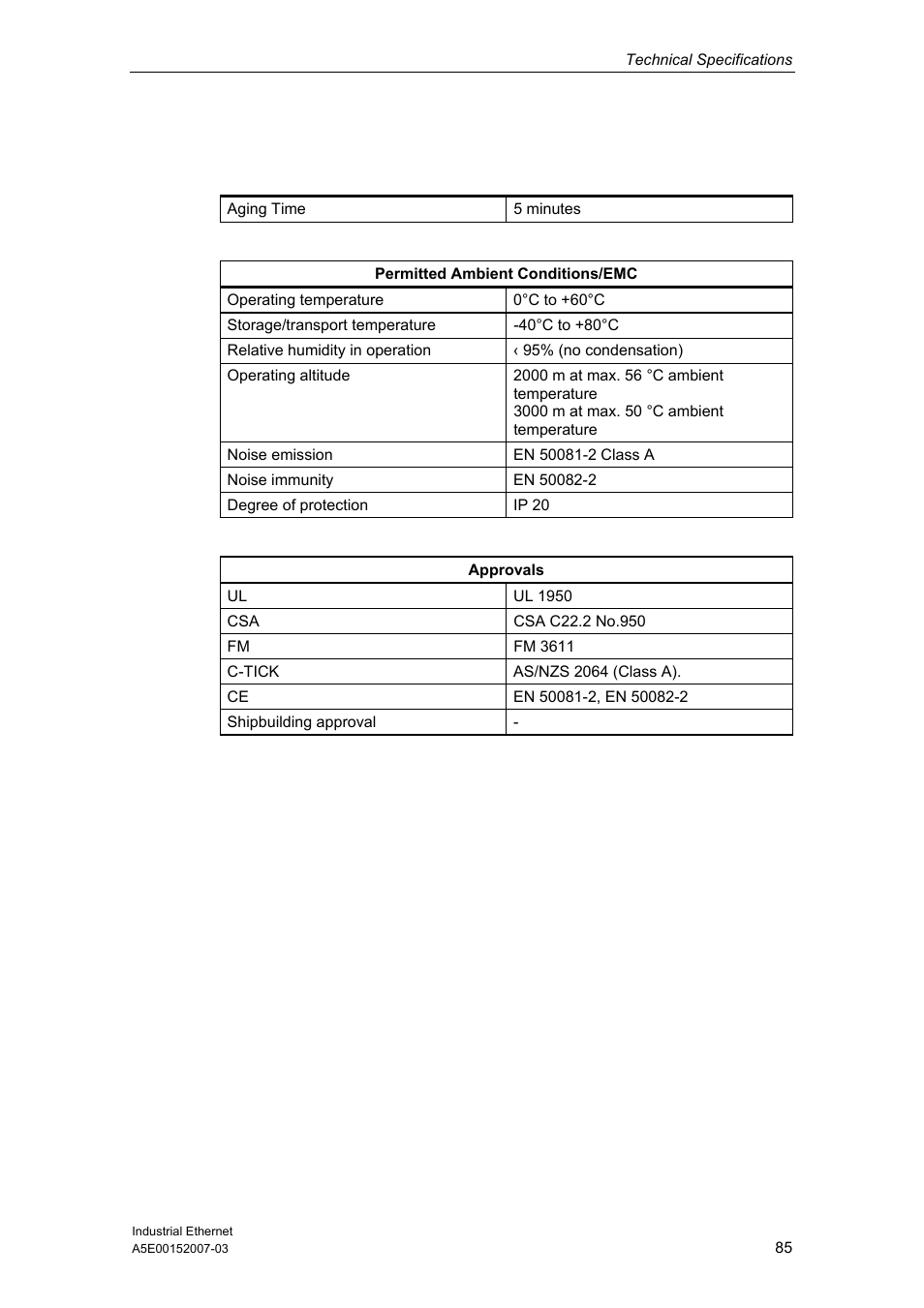 Siemens Electrical Lean Switch User Manual | Page 85 / 97