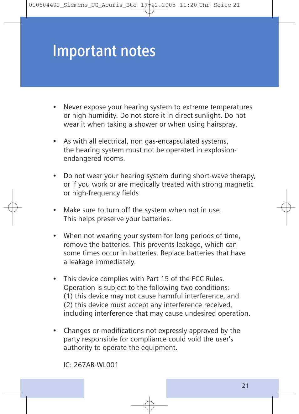 Siemens P User Manual | Page 21 / 24