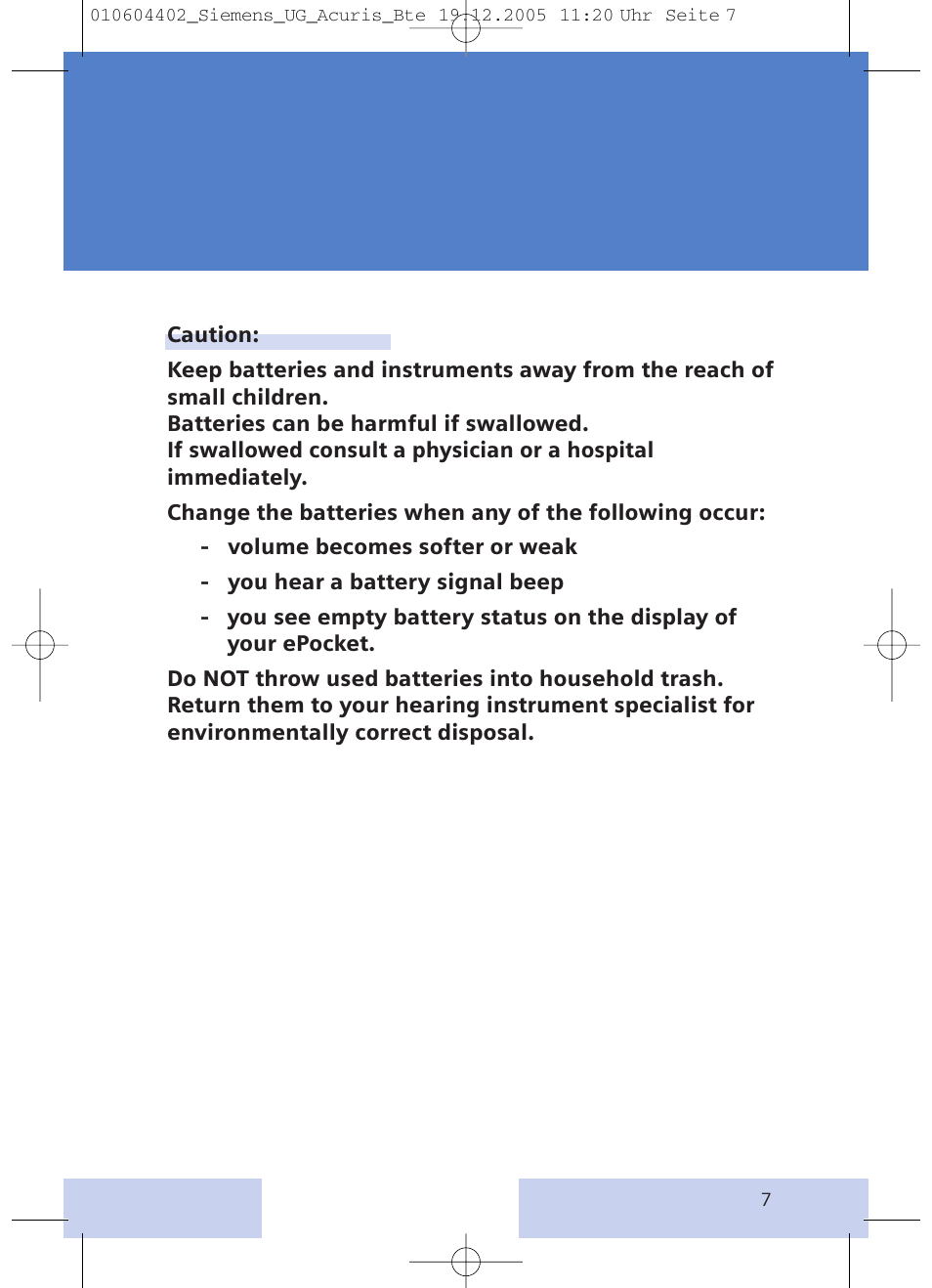 Siemens P User Manual | Page 7 / 24