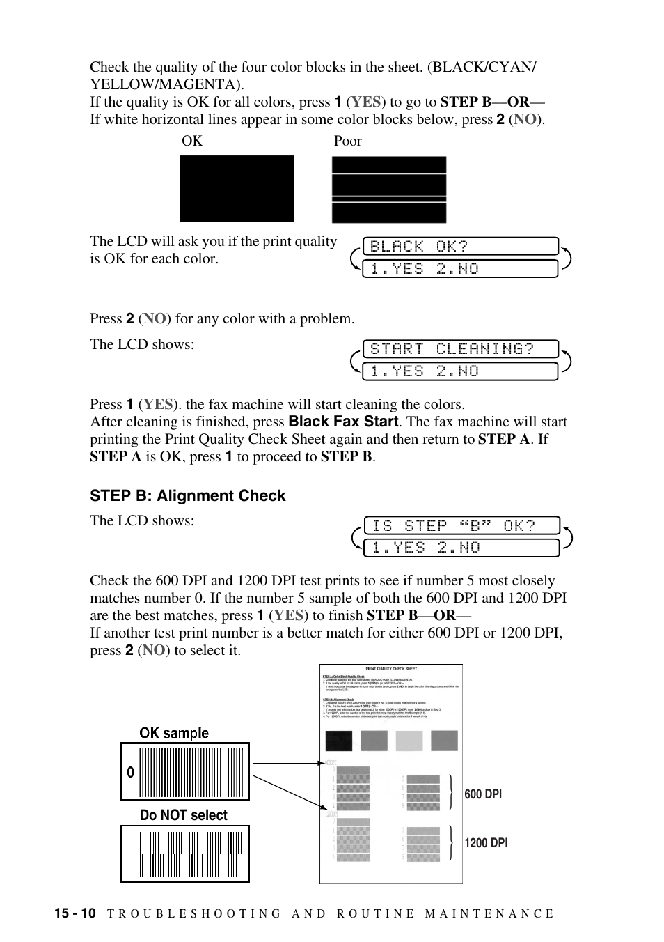 Step b: alignment check, Step b: alignment check -10 | Siemens 1800C User Manual | Page 124 / 146