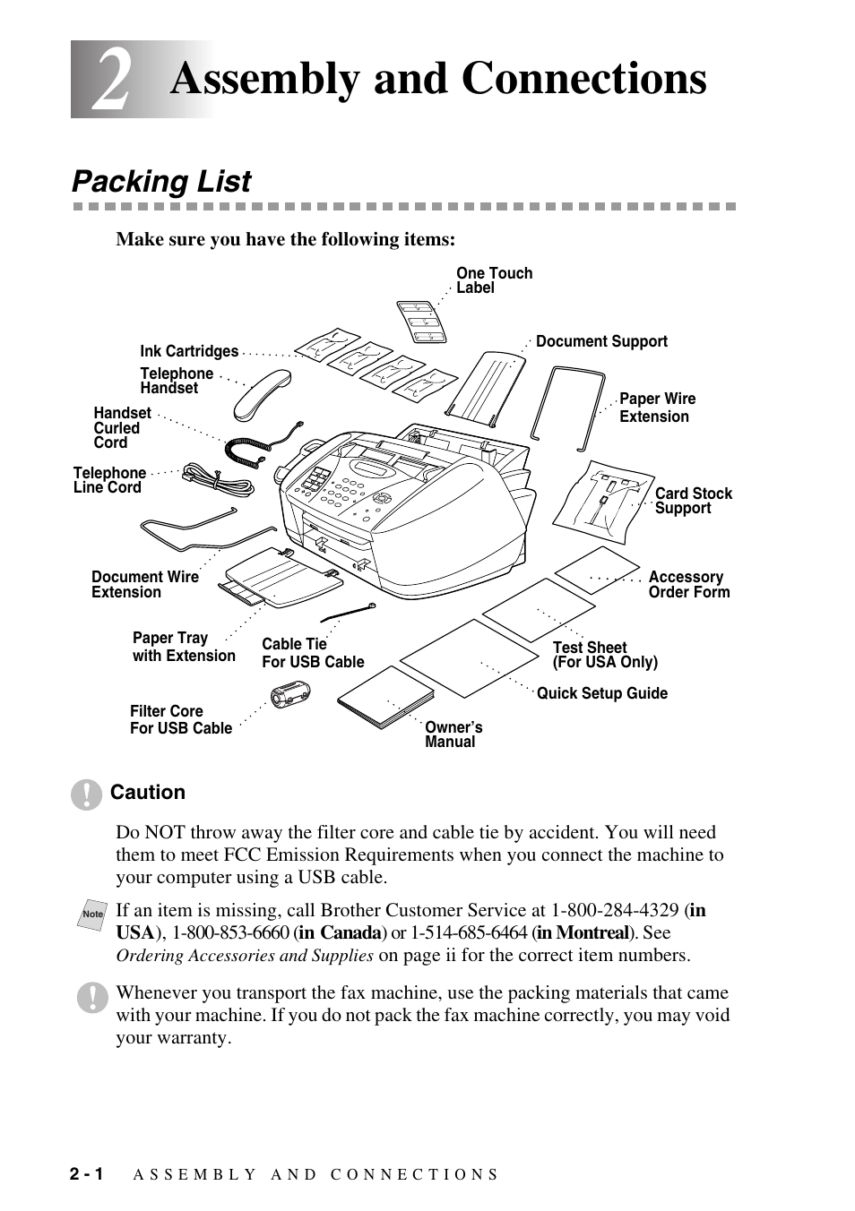 2 assembly and connections, Packing list, Assembly and connections -1 | Packing list -1, Assembly and connections | Siemens 1800C User Manual | Page 24 / 146