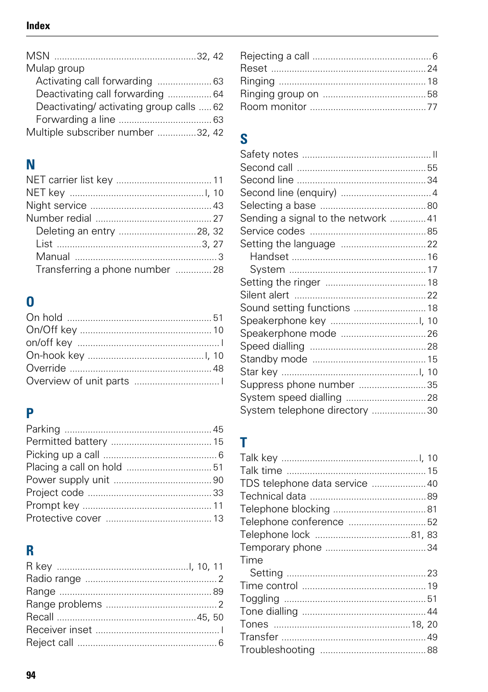 Siemens 3000 User Manual | Page 102 / 104