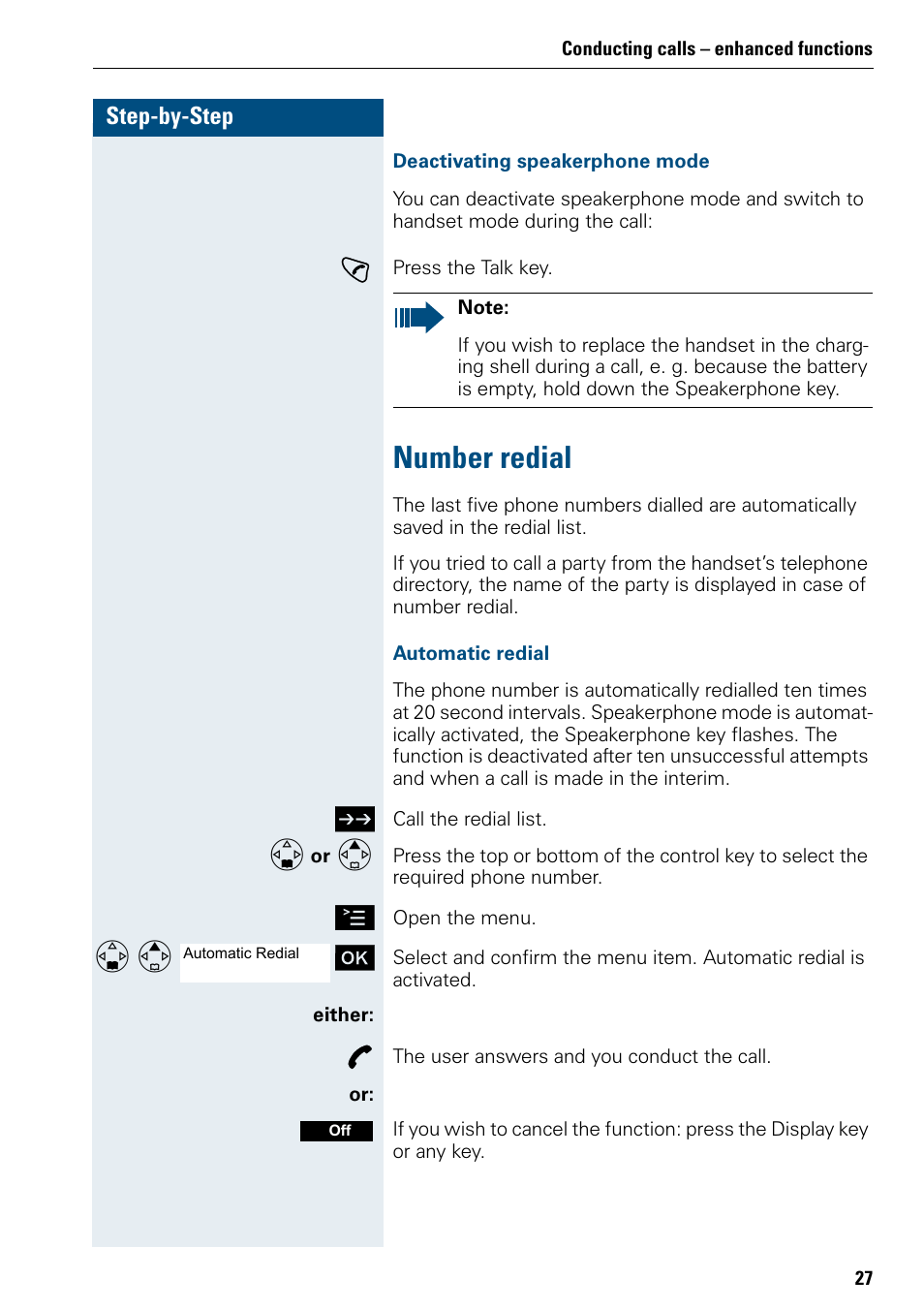 Number redial | Siemens 3000 User Manual | Page 35 / 104