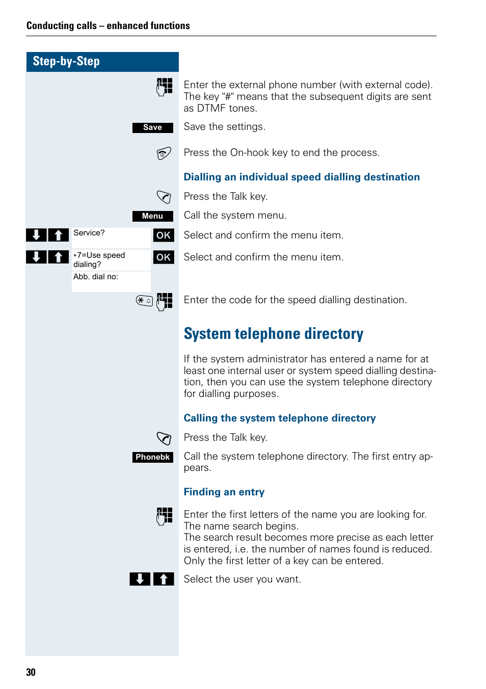 System telephone directory | Siemens 3000 User Manual | Page 38 / 104