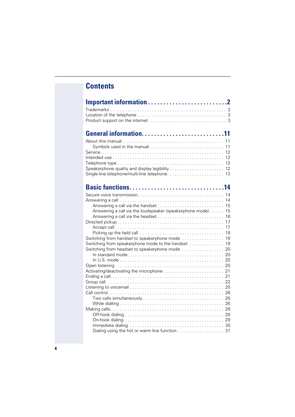 Siemens HIPATH 8000 User Manual | Page 4 / 205