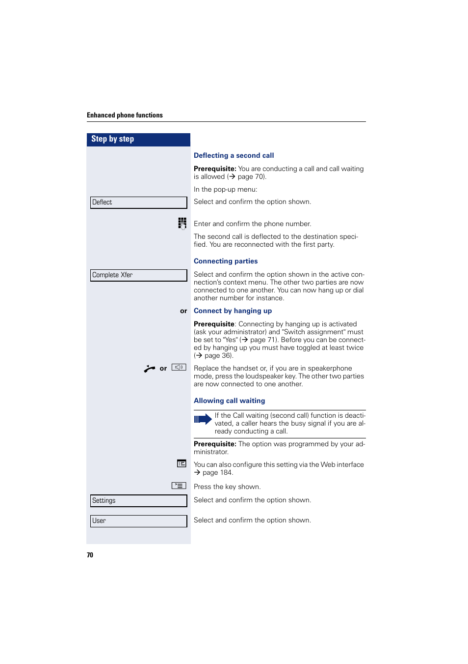 Siemens HIPATH 8000 User Manual | Page 70 / 205