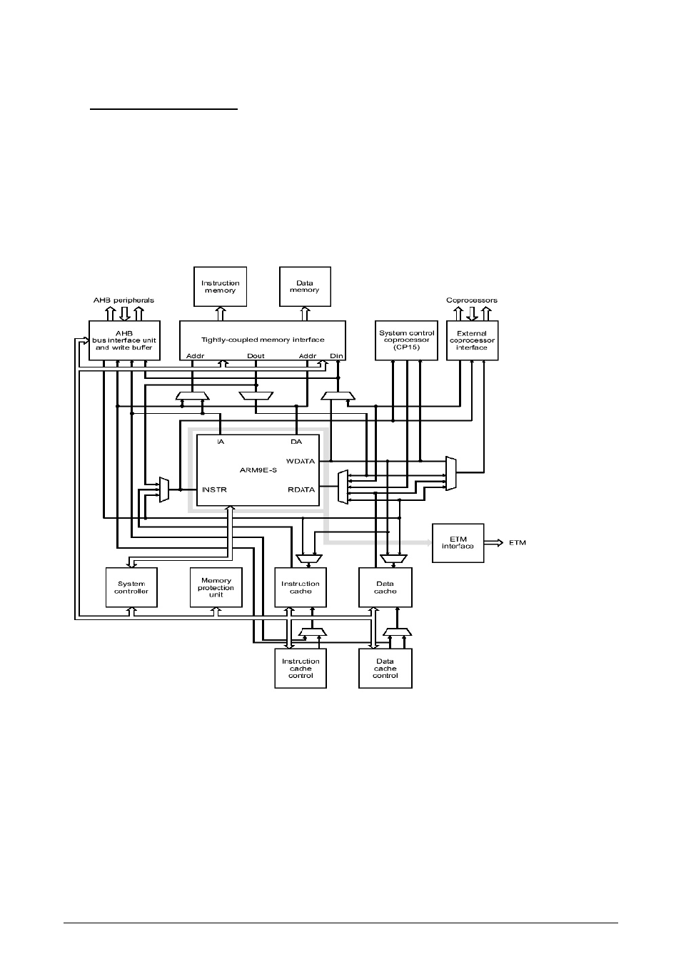 Uarm946e-s processor, Structure of arm946e-s, 2 arm946e-s processor | Siemens ERTEC200 User Manual | Page 21 / 97