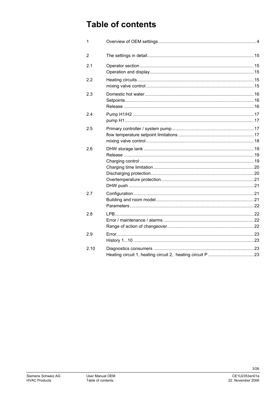 Siemens Albatros Zone Controler CE1U2353en01a User Manual | Page 3 / 26