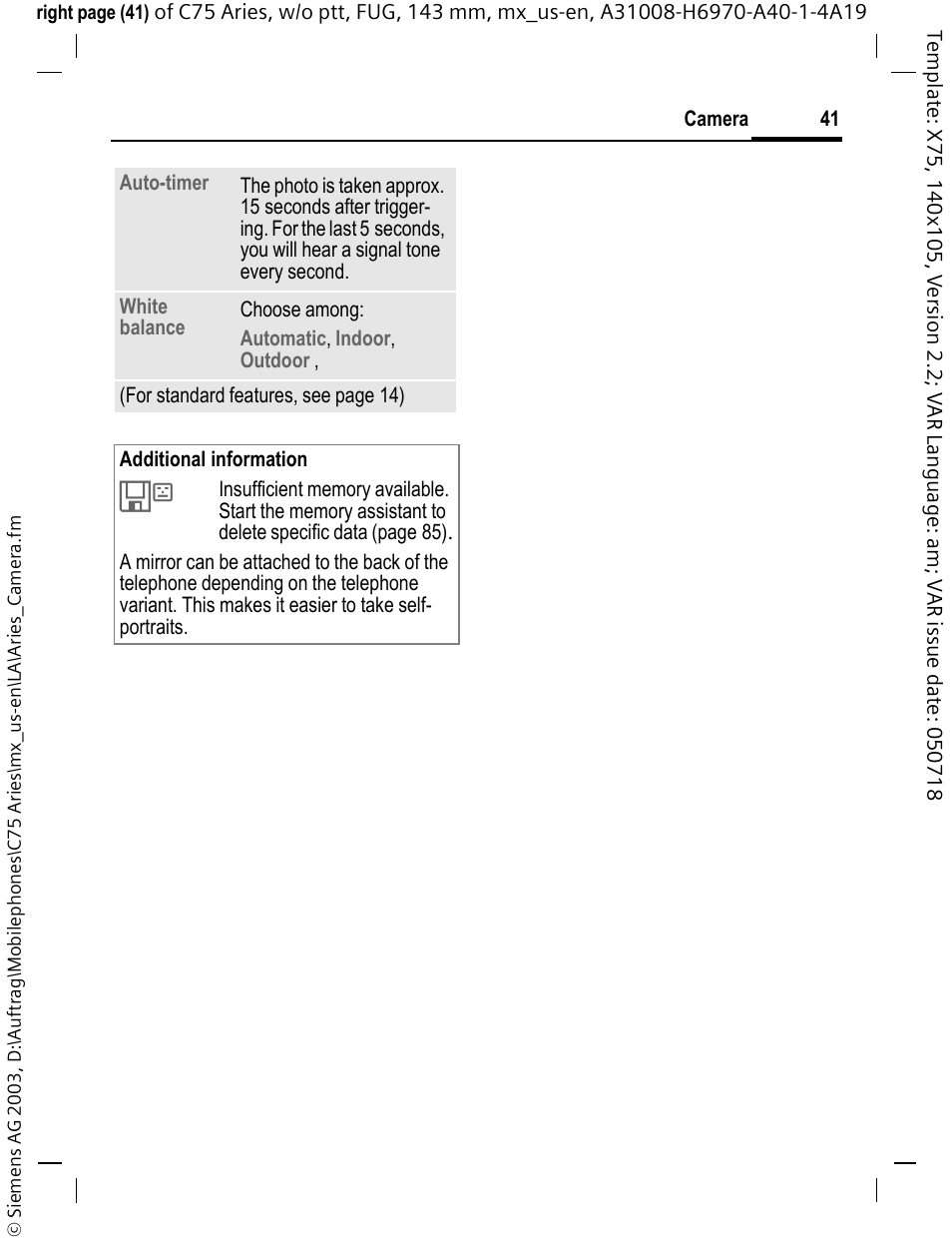 Siemens Gigaset 200 User Manual | Page 42 / 139