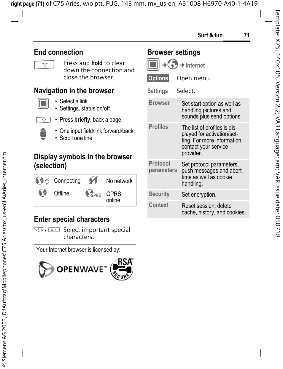 Siemens Gigaset 200 User Manual | Page 72 / 139