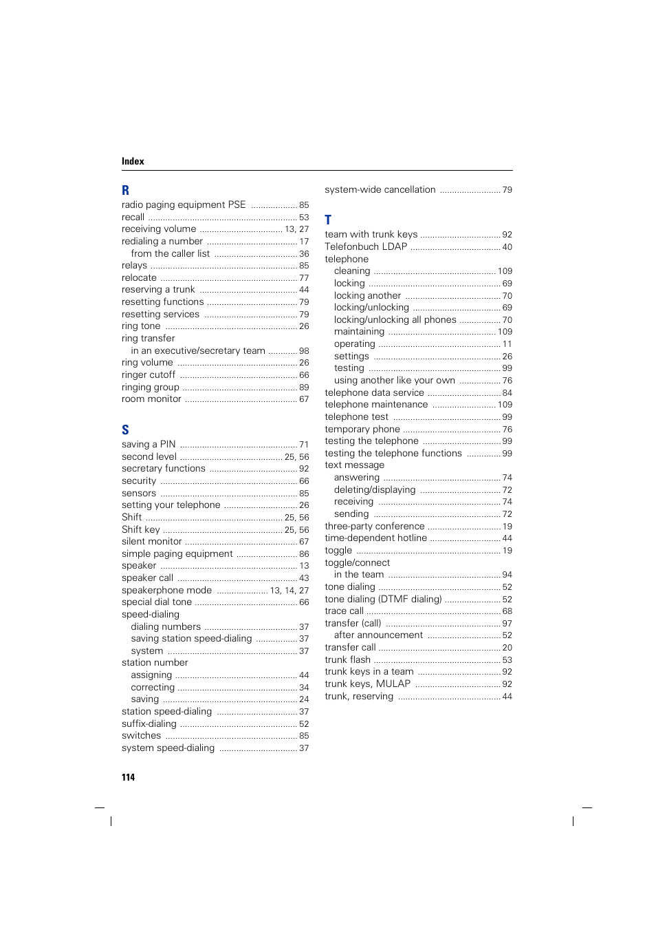 Siemens 5000 RSM User Manual | Page 114 / 125