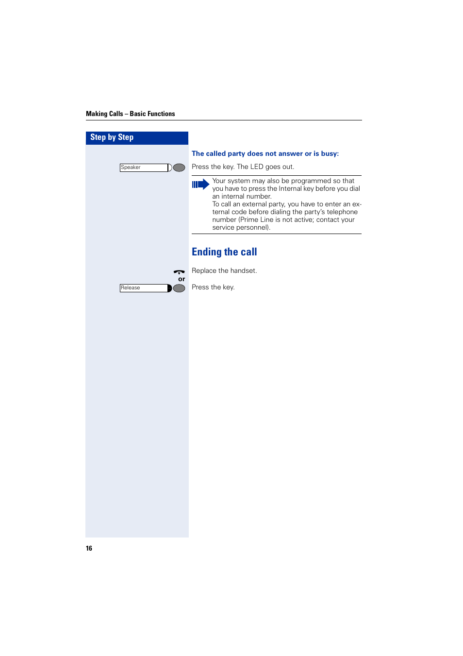 Ending the call | Siemens 5000 RSM User Manual | Page 16 / 125