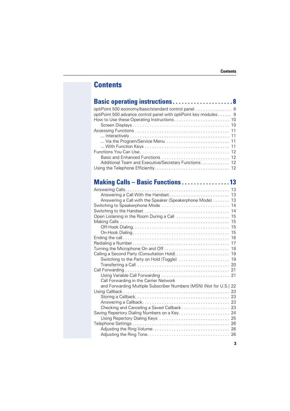 Siemens 5000 RSM User Manual | Page 3 / 125