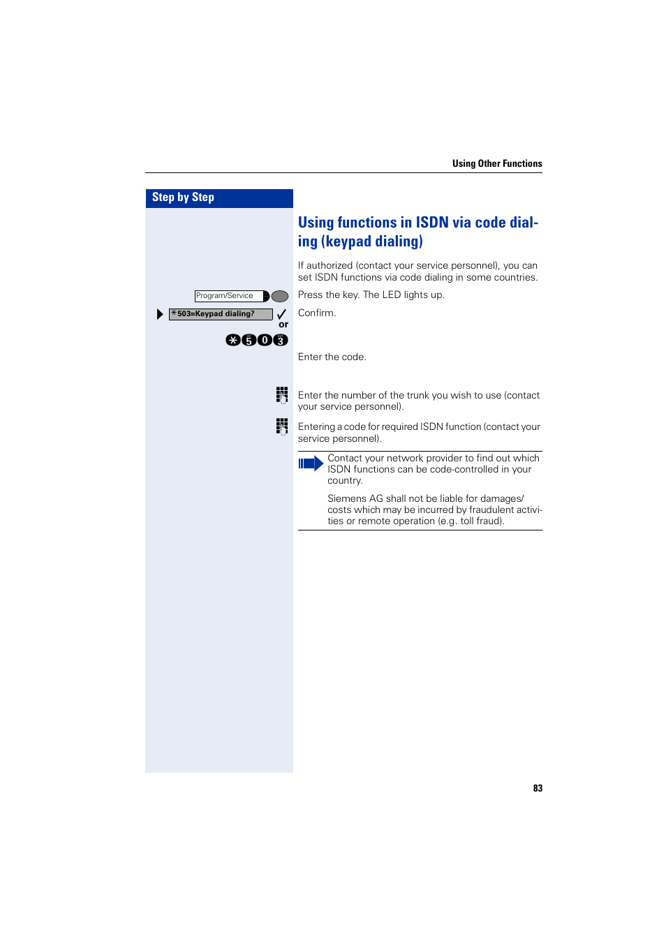 Siemens 5000 RSM User Manual | Page 83 / 125