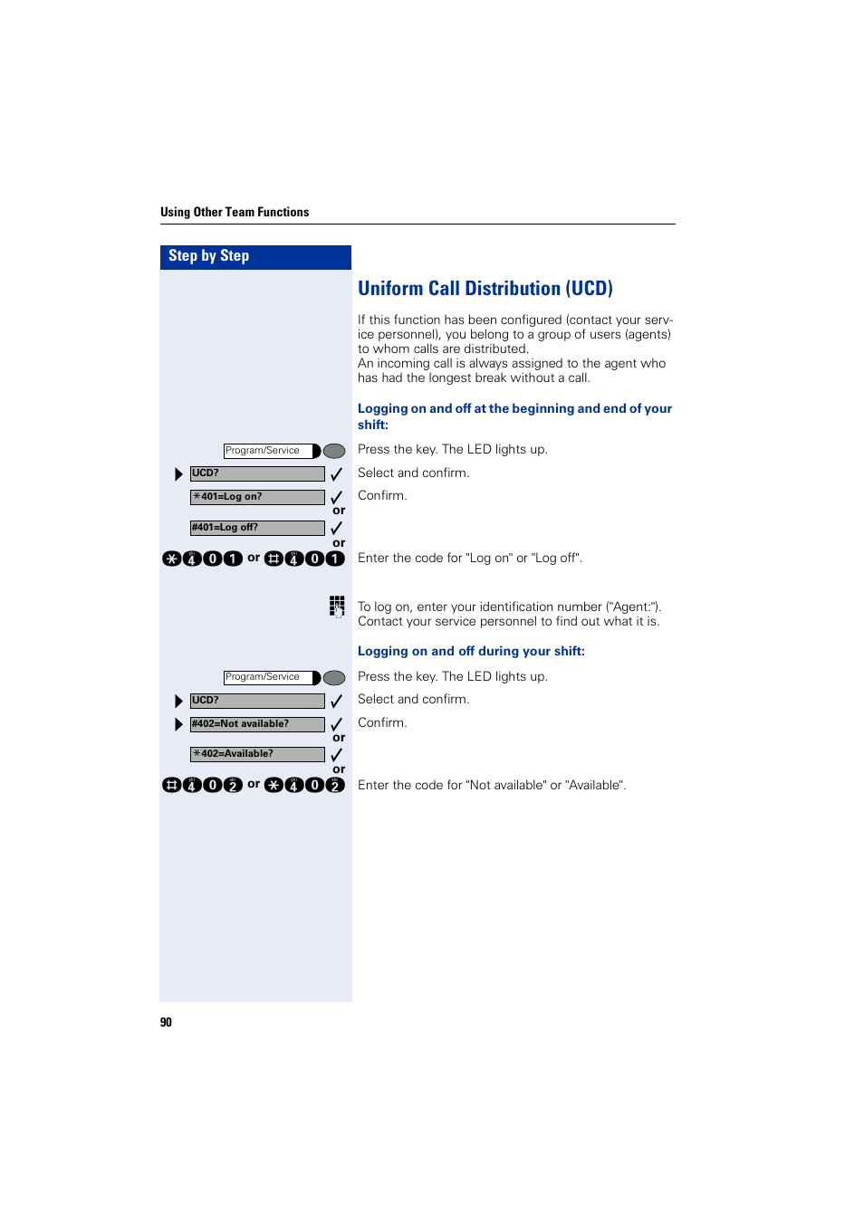 Uniform call distribution (ucd) | Siemens 5000 RSM User Manual | Page 90 / 125