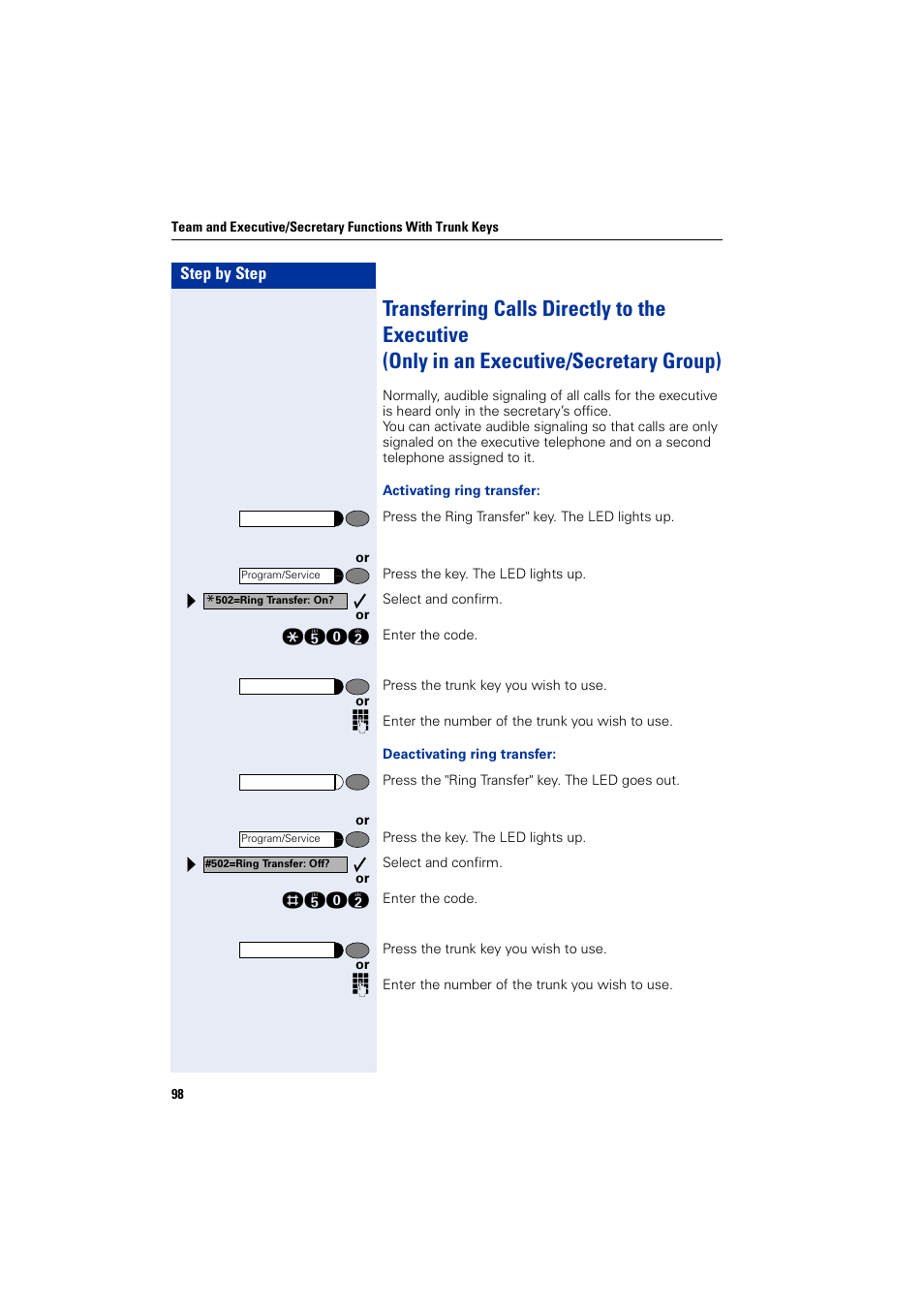 Siemens 5000 RSM User Manual | Page 98 / 125