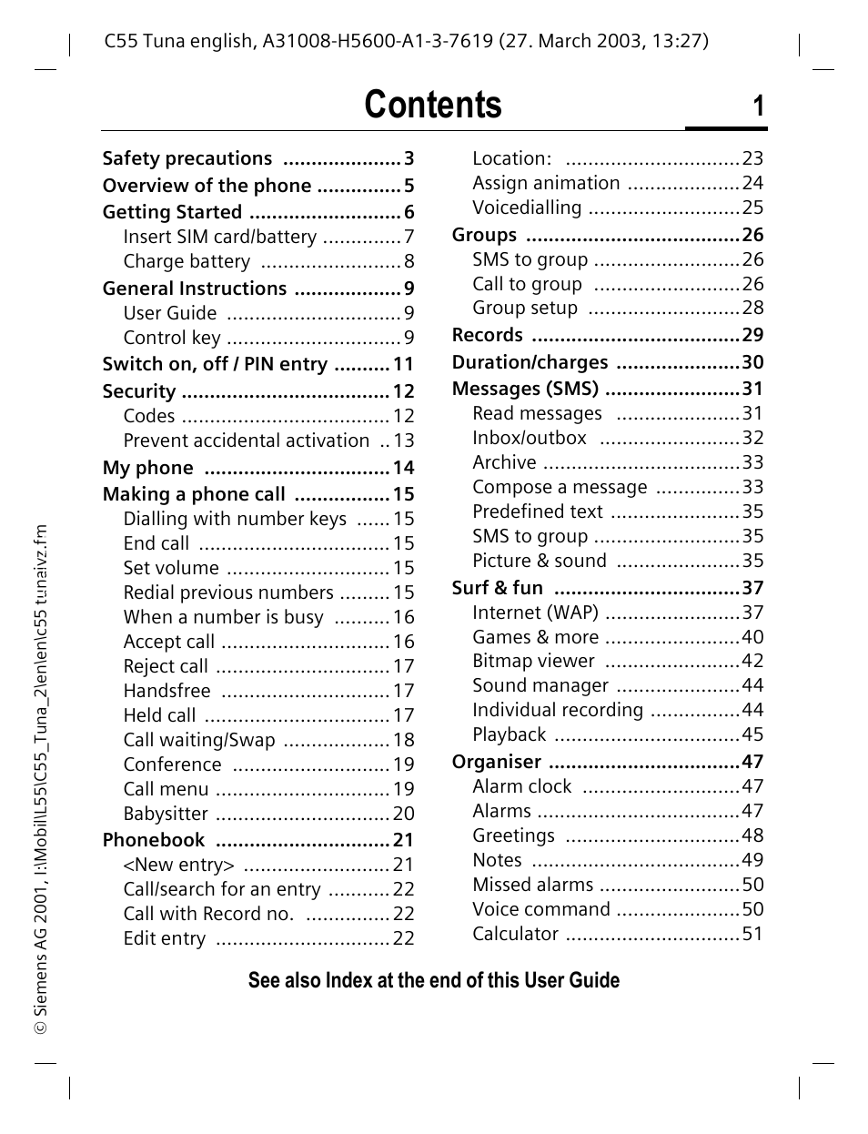 Siemens C55 User Manual | Page 2 / 110