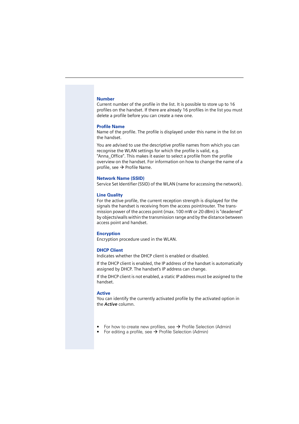 Meaning of wlan settings messages displayed, Related topics | Siemens 2000 User Manual | Page 9 / 56