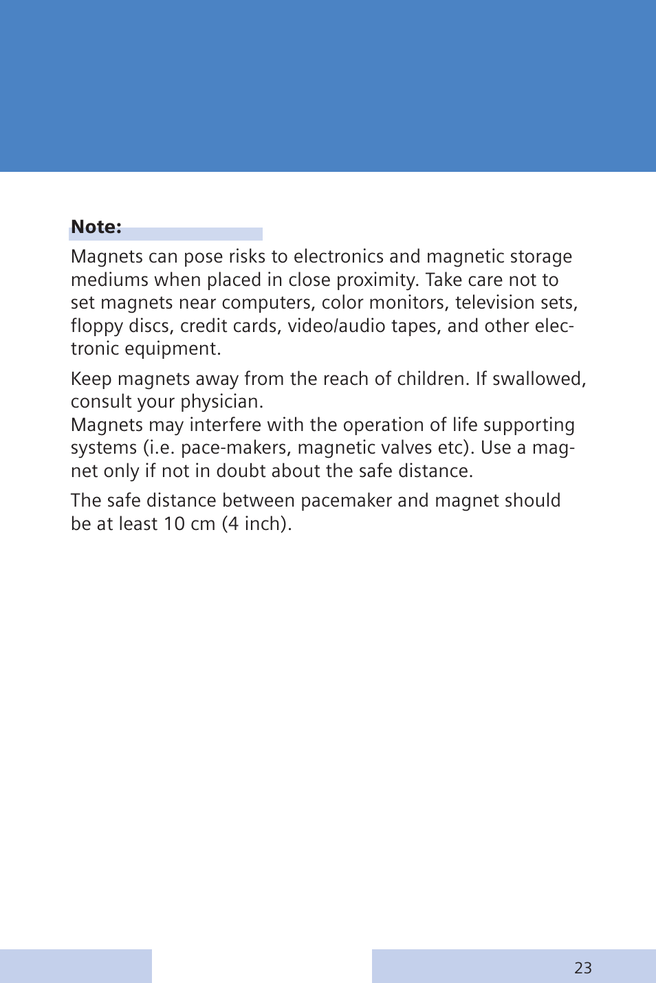 Siemens CENTRA Behind-the-Ear System User Manual | Page 23 / 28