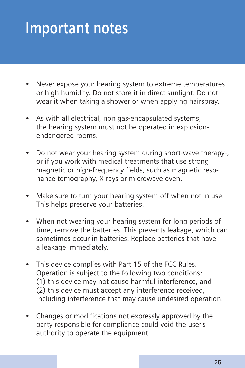 Siemens CENTRA Behind-the-Ear System User Manual | Page 25 / 28