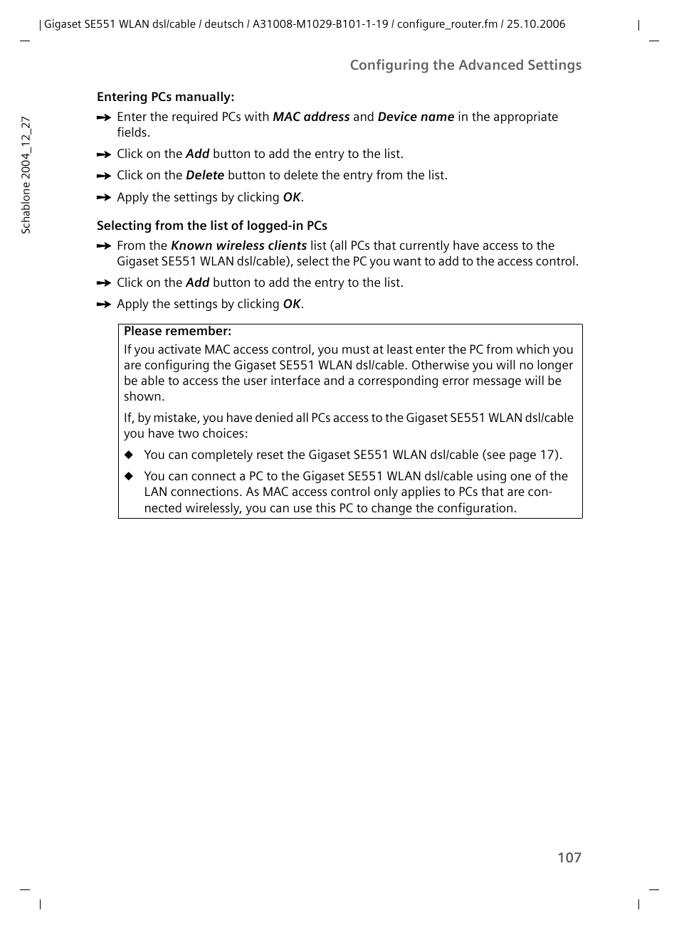 Siemens gigaset SE551 User Manual | Page 109 / 175