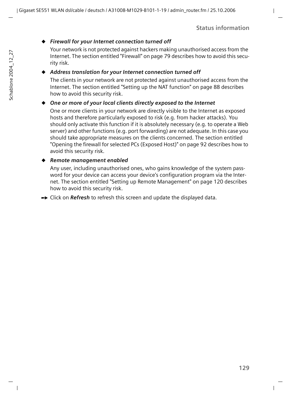 Siemens gigaset SE551 User Manual | Page 131 / 175