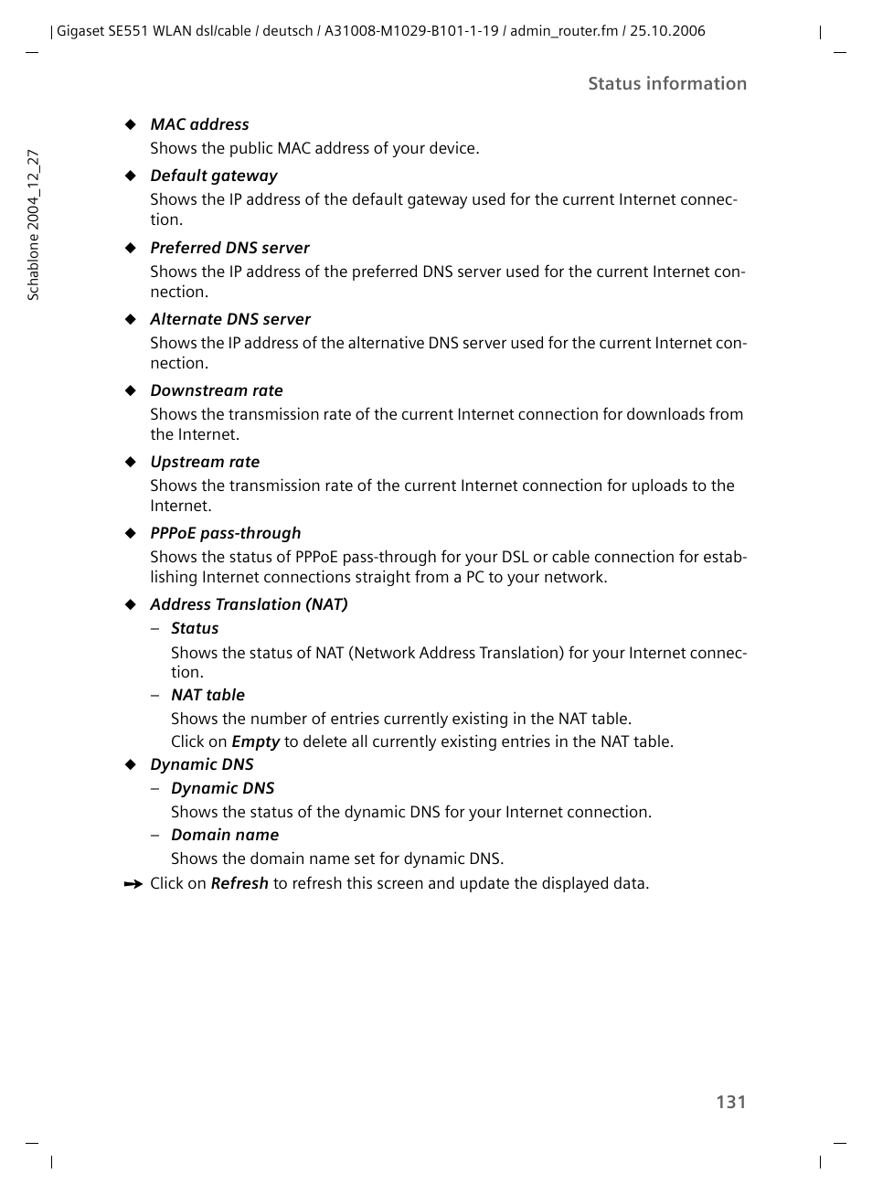 Siemens gigaset SE551 User Manual | Page 133 / 175