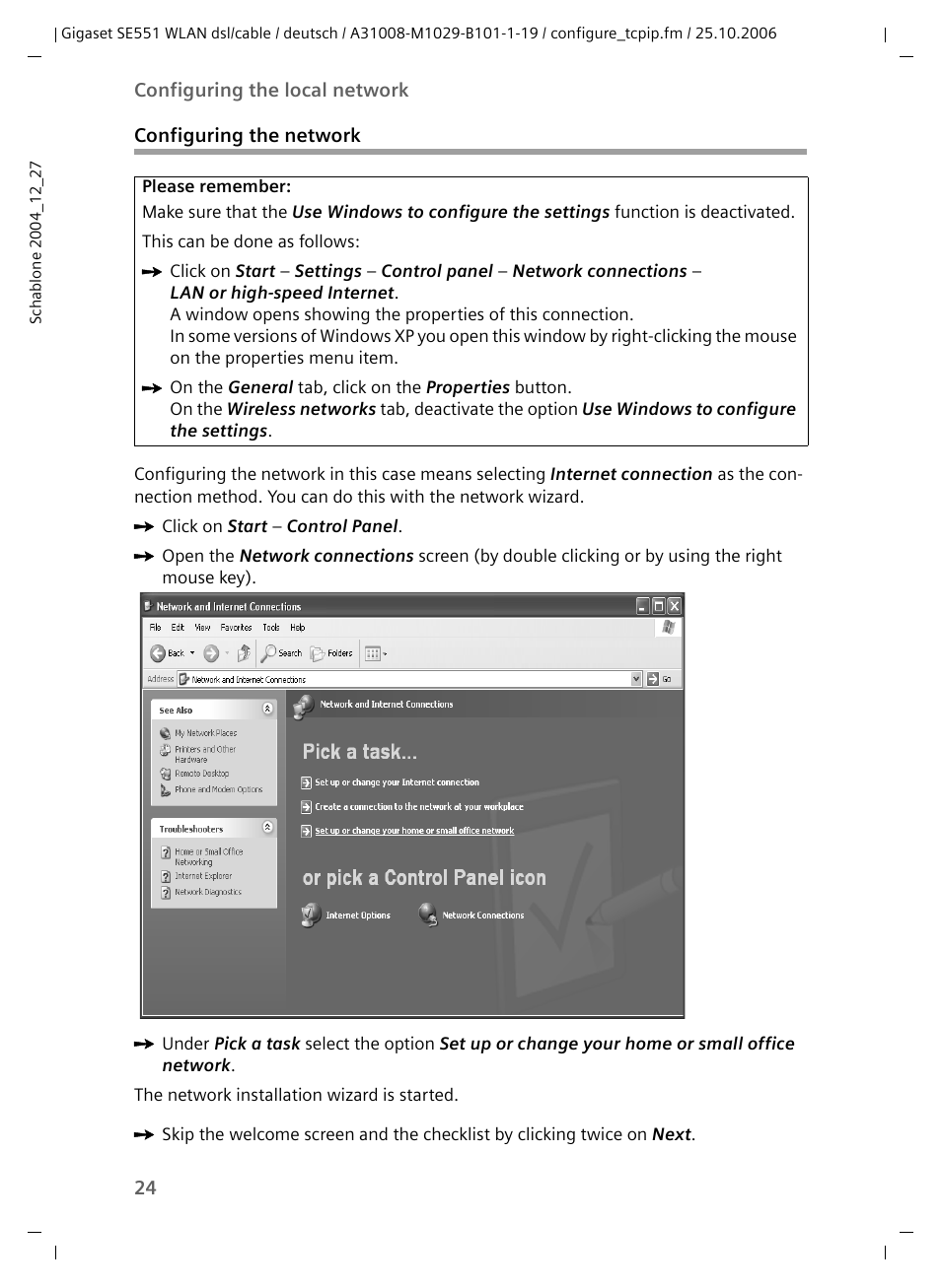 Configuring the network | Siemens gigaset SE551 User Manual | Page 26 / 175