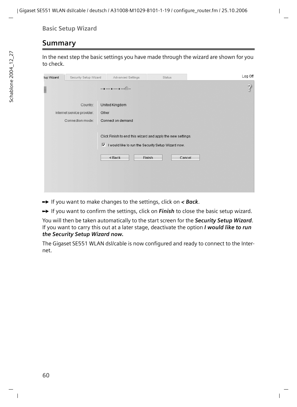 Summary | Siemens gigaset SE551 User Manual | Page 62 / 175