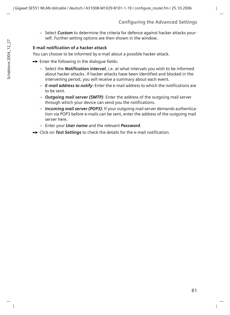 Siemens gigaset SE551 User Manual | Page 83 / 175