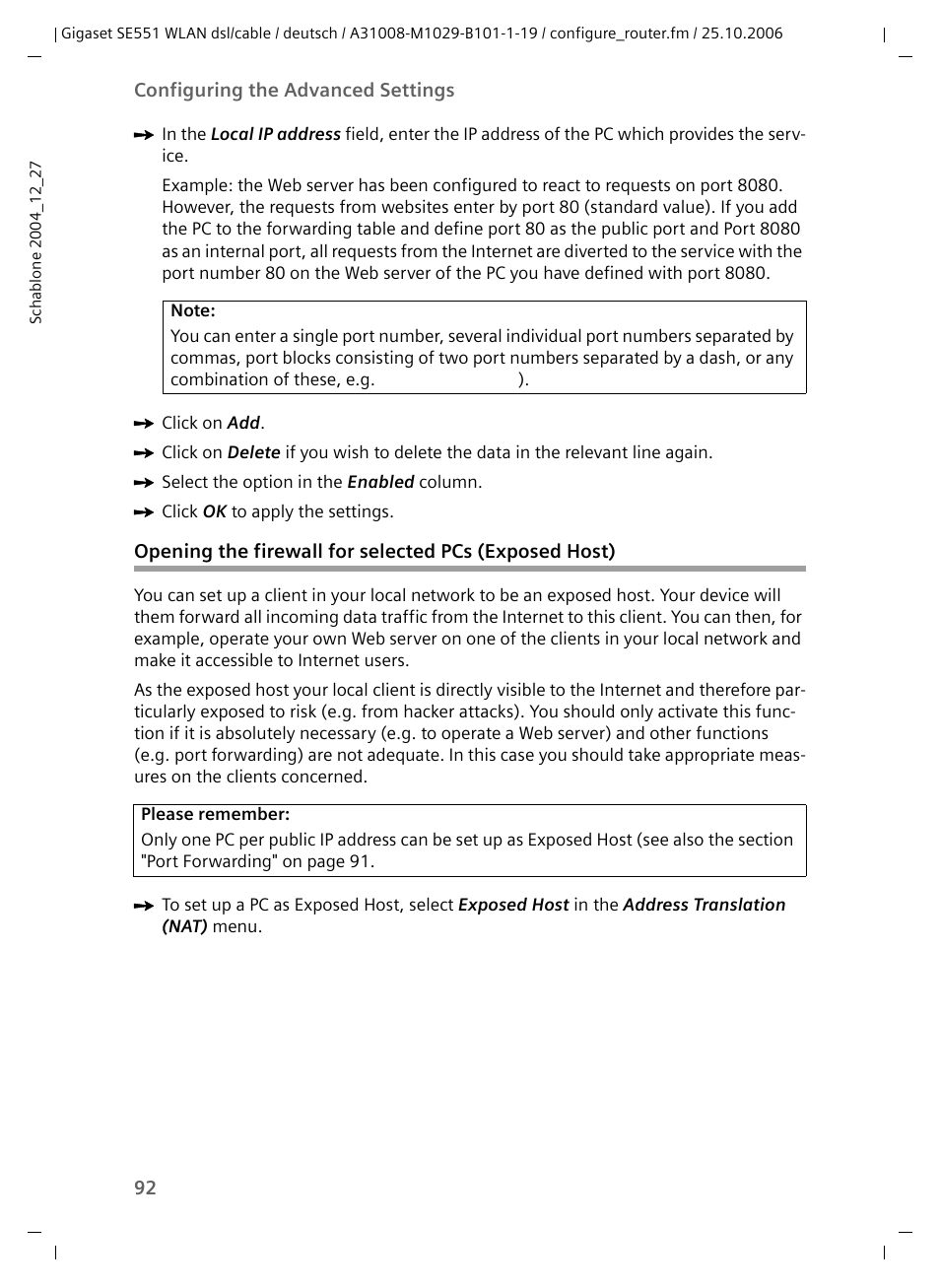 Siemens gigaset SE551 User Manual | Page 94 / 175