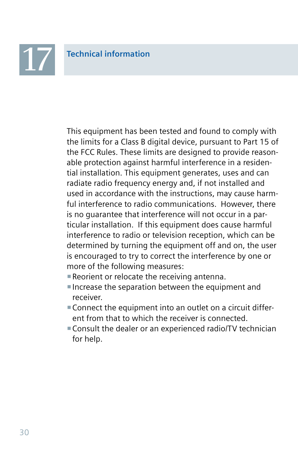 Siemens Nitro BTE 32 User Manual | Page 30 / 36