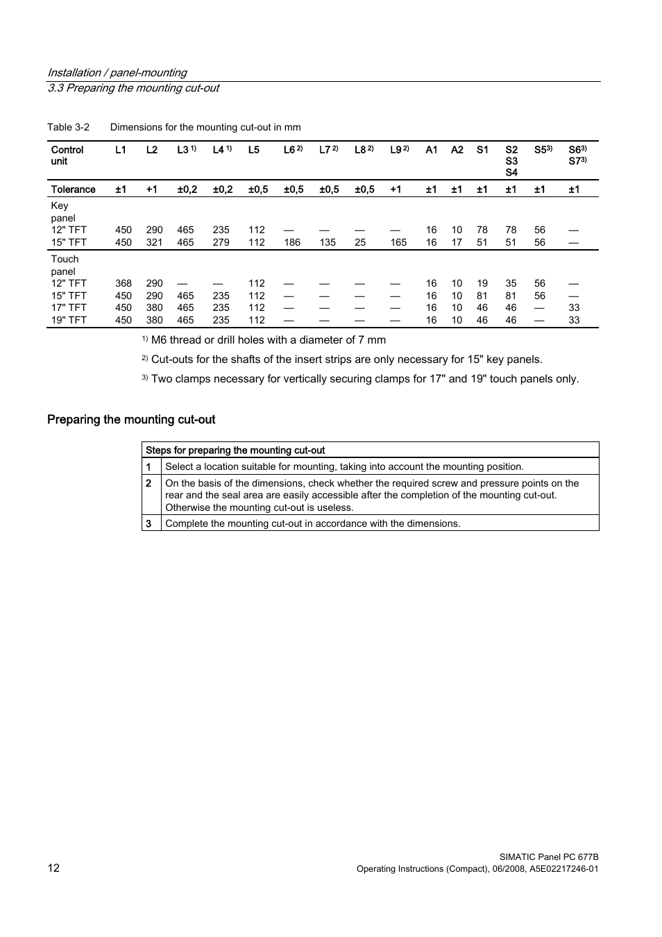 Siemens Industrial PC Simatic Panel PC 677B User Manual | Page 12 / 32