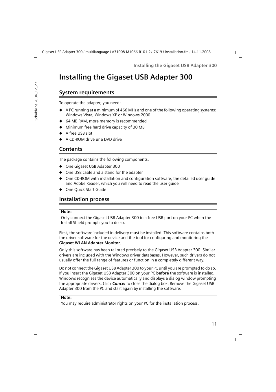 Siemens 300 User Manual | Page 11 / 64